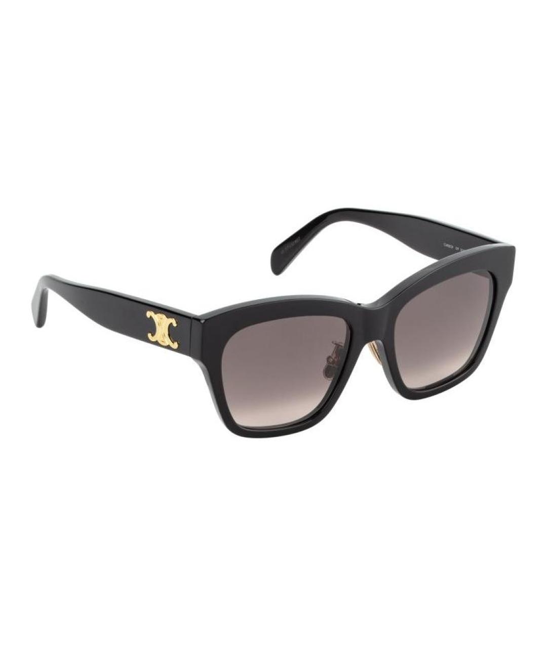 CELINE Черные пластиковые солнцезащитные очки, фото 4