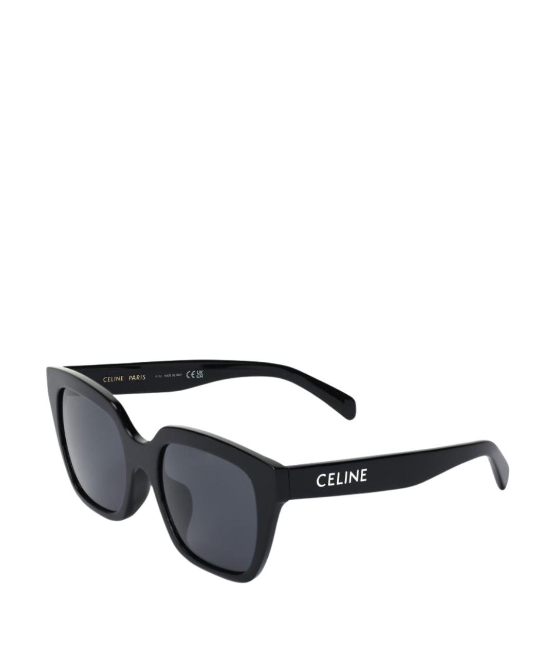 CELINE Черные пластиковые солнцезащитные очки, фото 1
