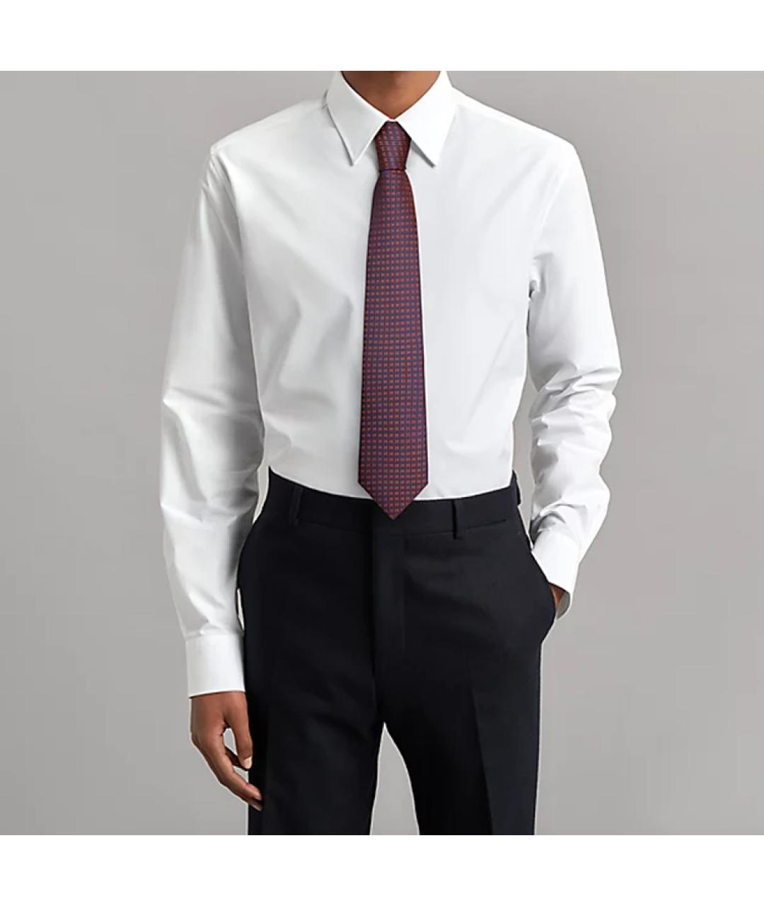 HERMES Фиолетовый галстук, фото 2