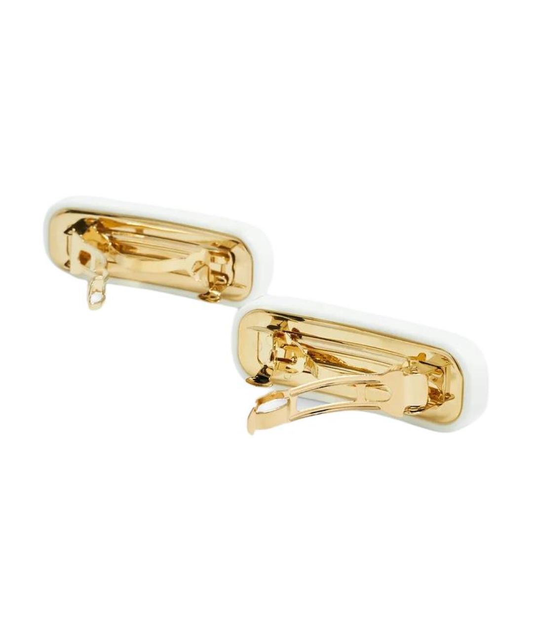 MIU MIU Белая заколка, фото 4