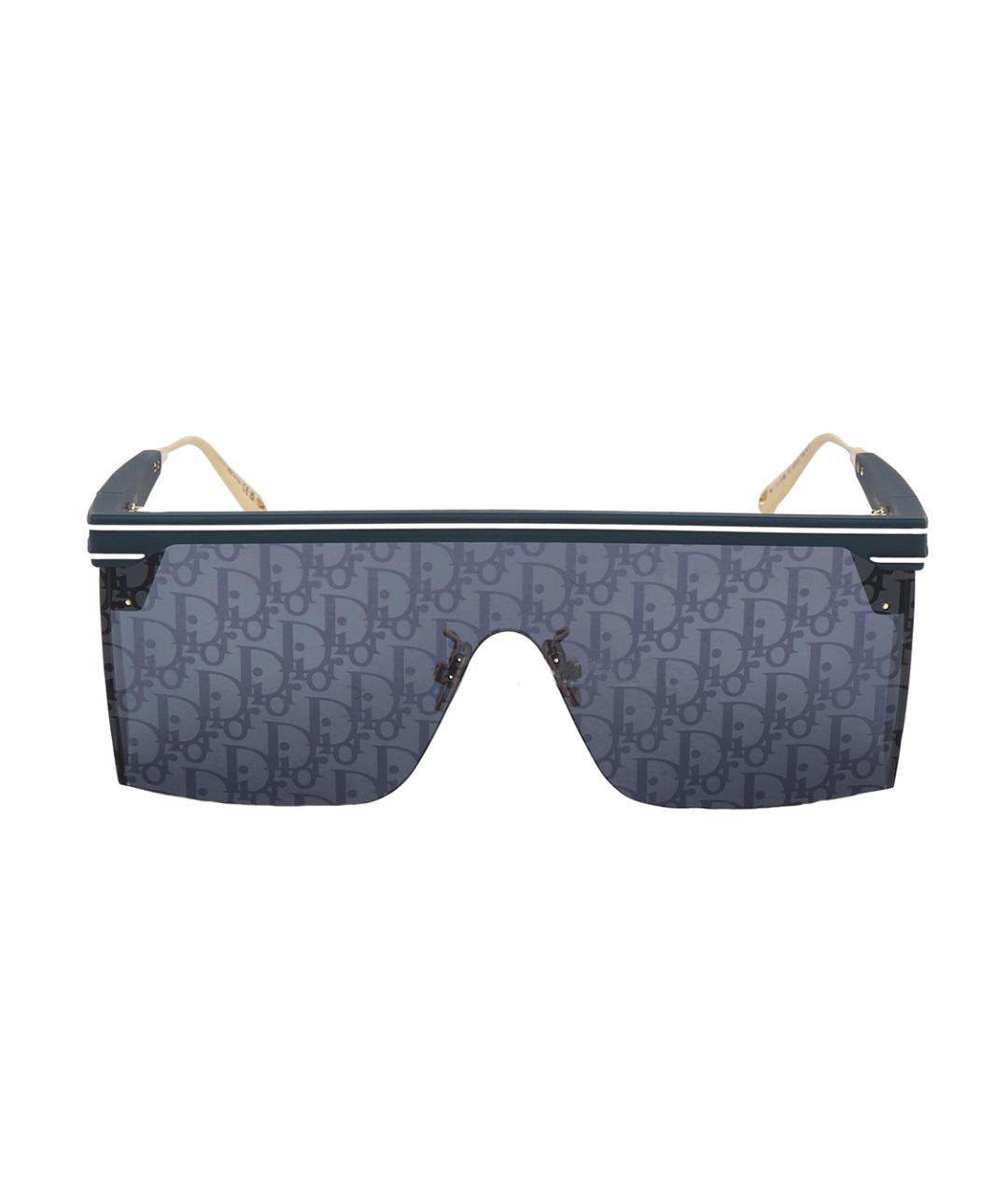 CHRISTIAN DIOR Синие металлические солнцезащитные очки, фото 2