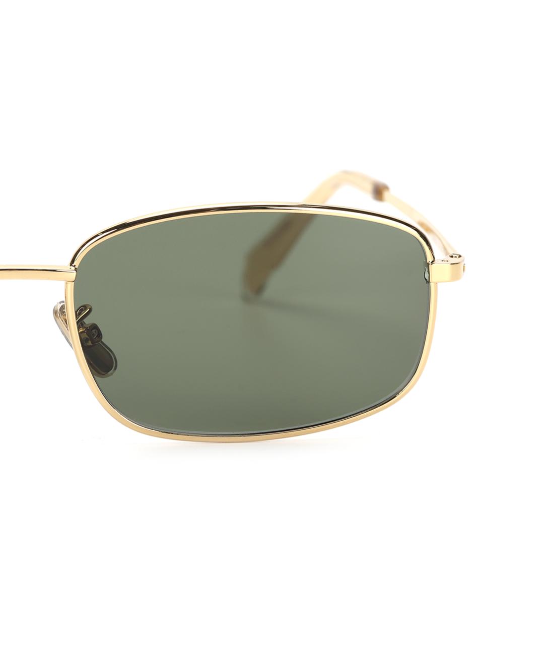 CELINE Золотые металлические солнцезащитные очки, фото 4
