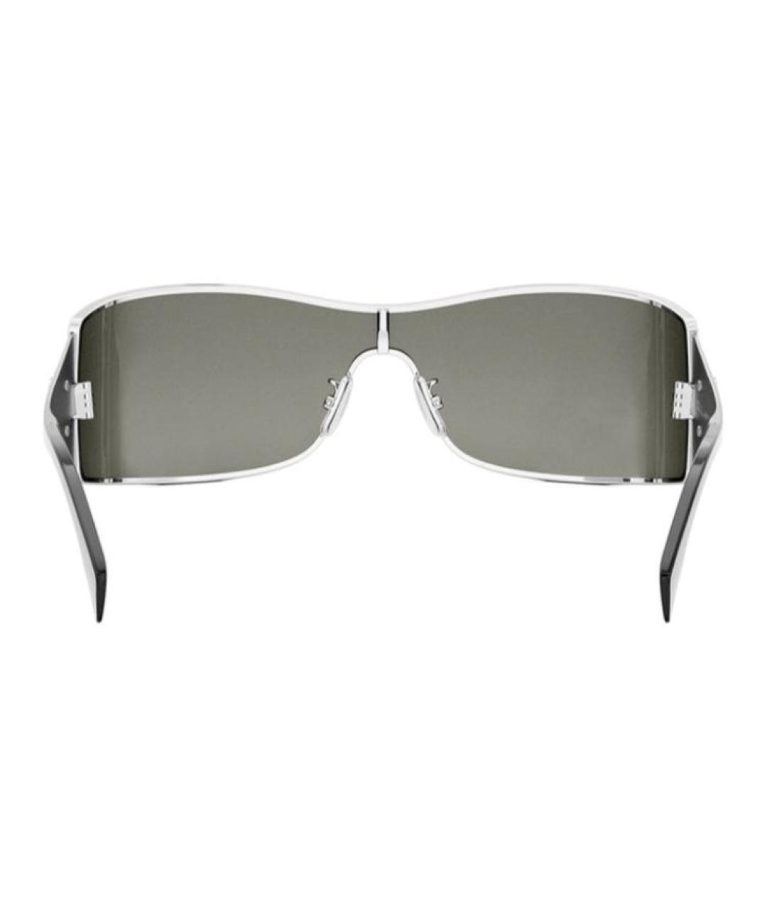 CELINE Белые металлические солнцезащитные очки, фото 2