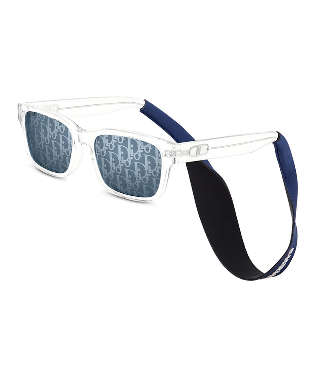 CHRISTIAN DIOR Белые пластиковые солнцезащитные очки, фото 1