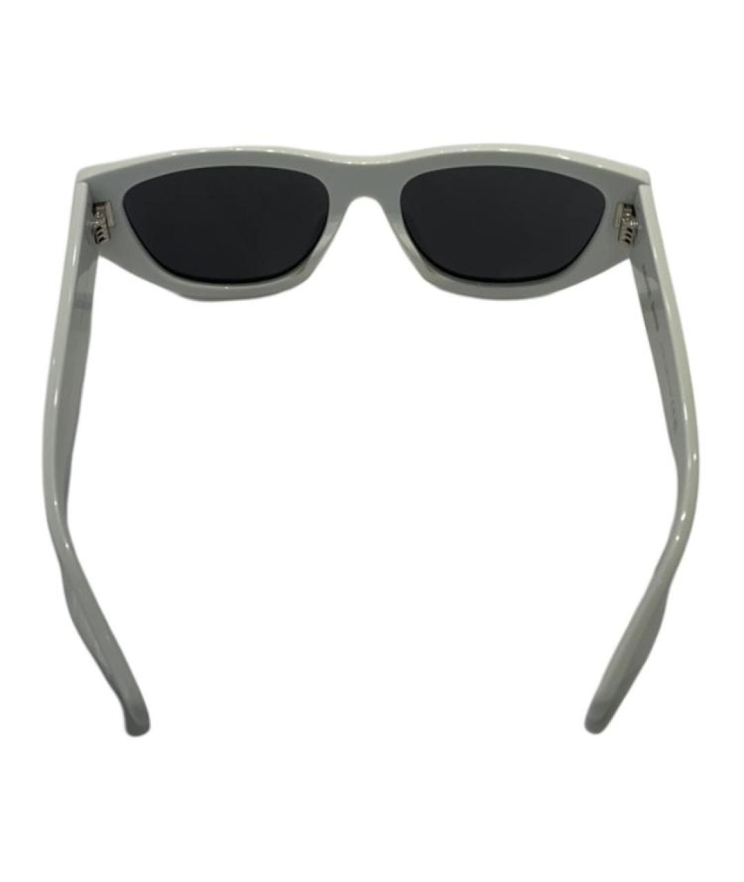 CELINE Белые пластиковые солнцезащитные очки, фото 3