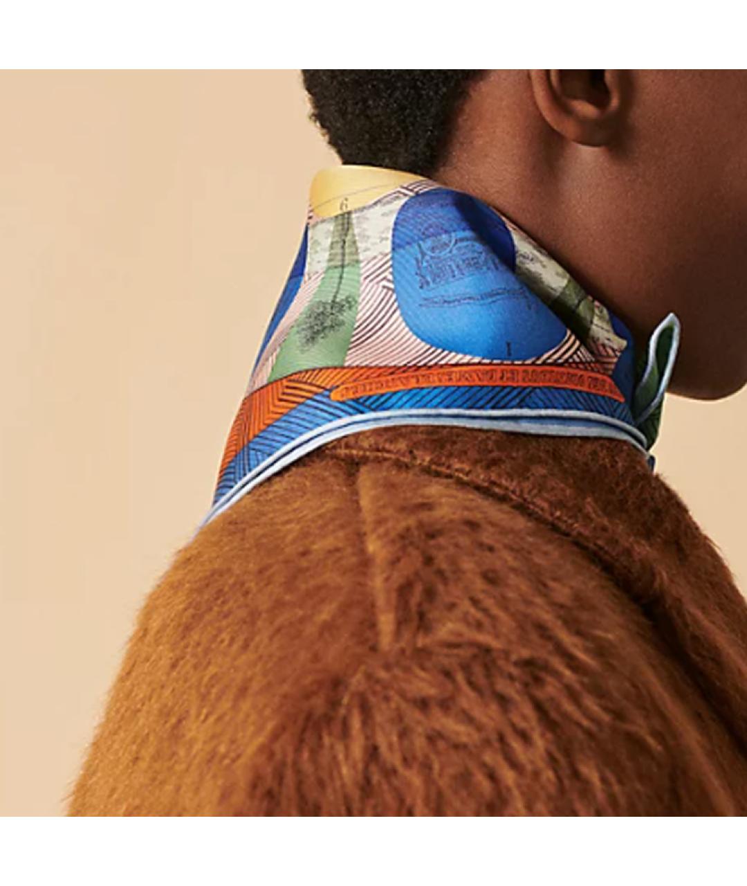 HERMES Мульти шелковый шарф, фото 2