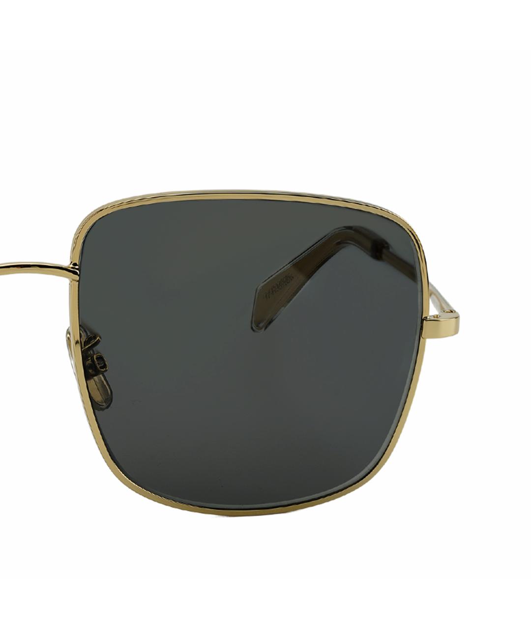 CELINE Золотые металлические солнцезащитные очки, фото 4