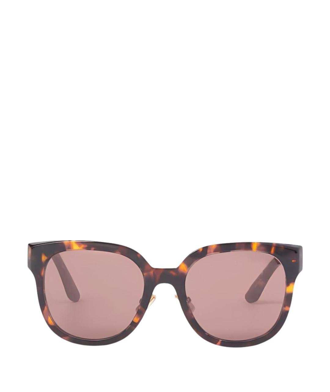 MIU MIU Коричневые пластиковые солнцезащитные очки, фото 1