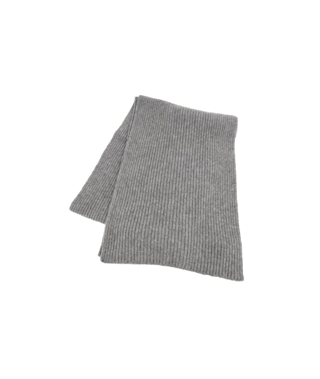 CHANEL Серый шарф, фото 2