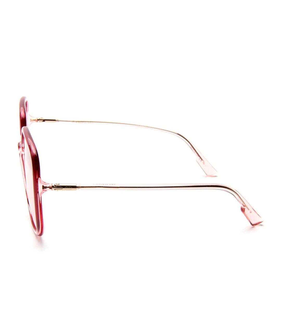 CHRISTIAN DIOR Розовые металлические солнцезащитные очки, фото 2