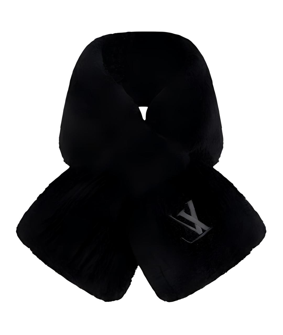 LOUIS VUITTON Черный шарф, фото 2