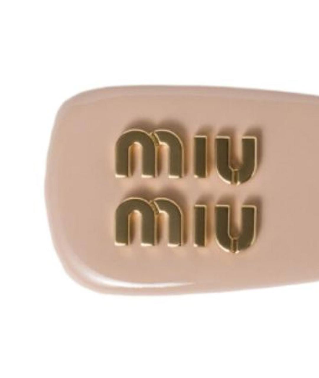 MIU MIU Розовая заколка, фото 3
