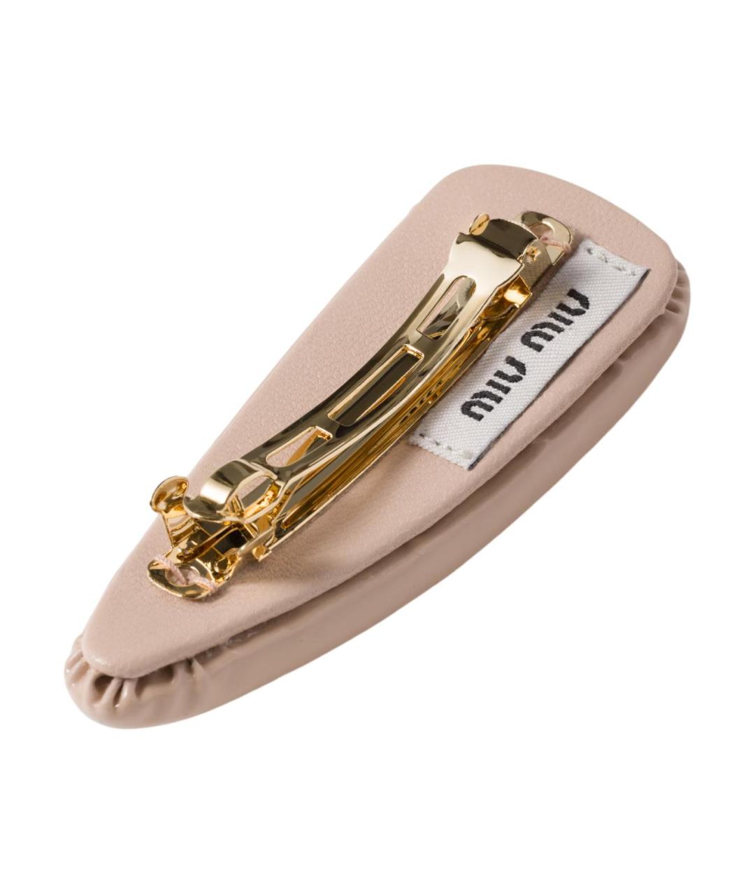 MIU MIU Розовая заколка, фото 2