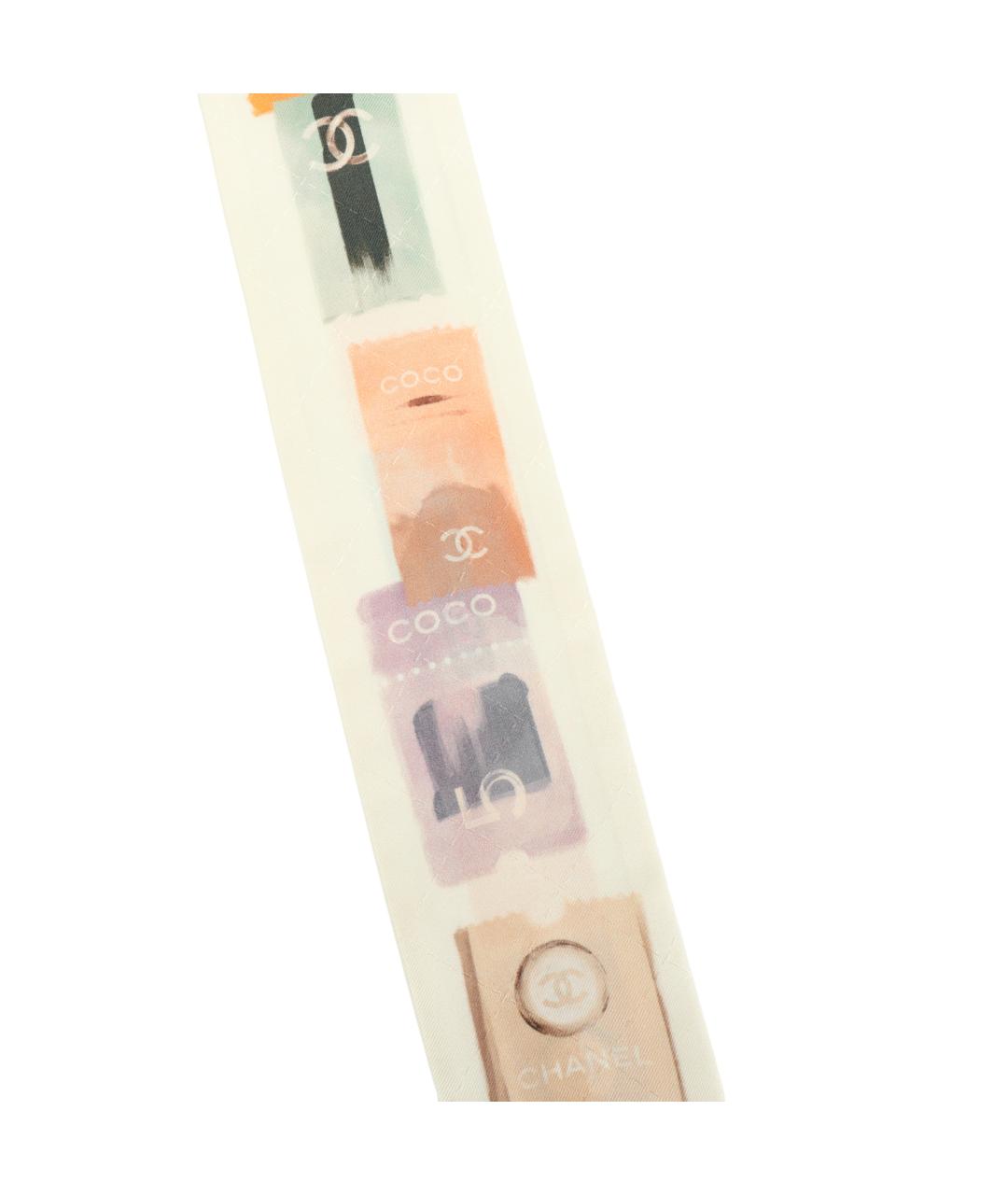 CHANEL Мульти шелковый шарф, фото 3