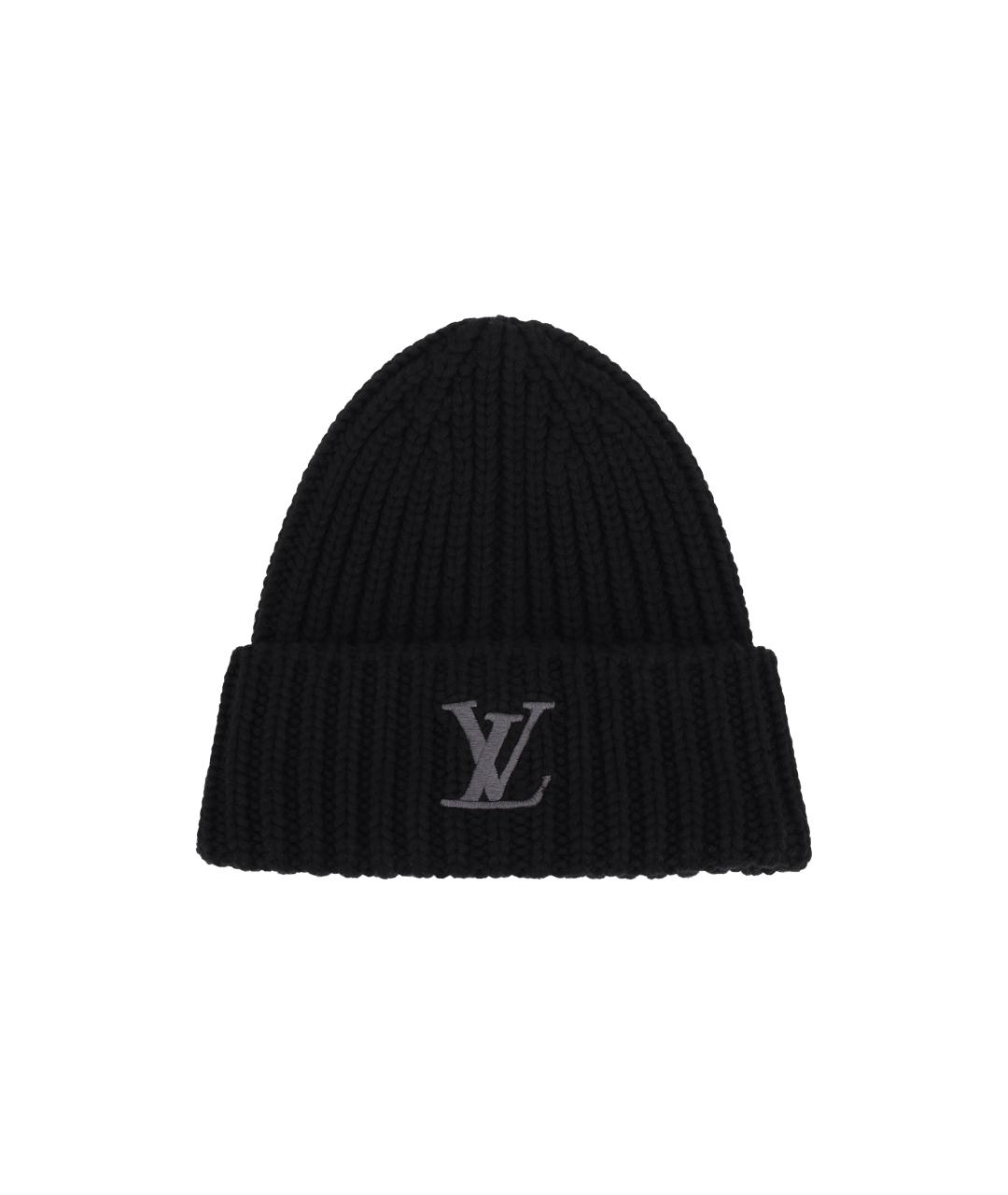 LOUIS VUITTON Черная шапка, фото 5