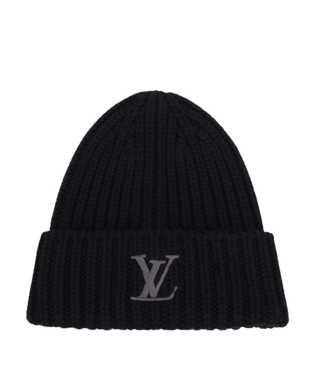 LOUIS VUITTON Черная шапка, фото 1