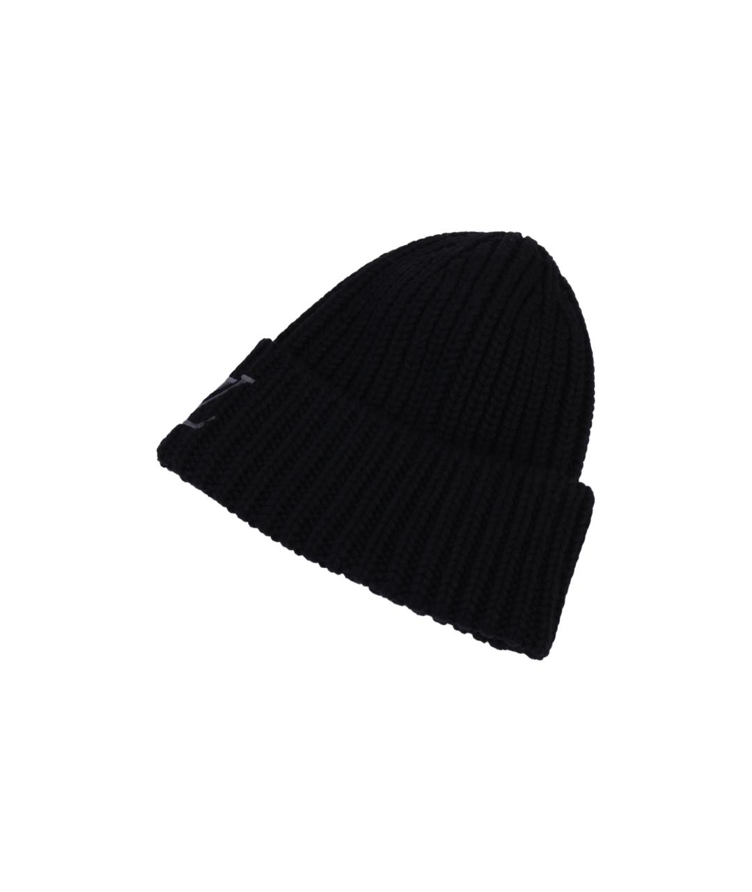 LOUIS VUITTON Черная шапка, фото 3