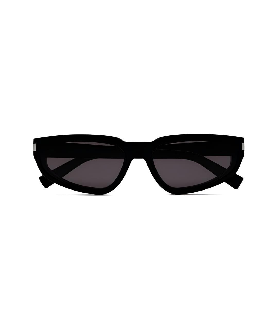 SAINT LAURENT Черные пластиковые солнцезащитные очки, фото 2