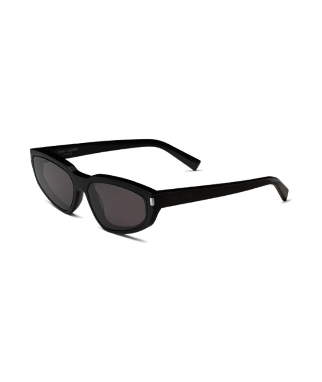 SAINT LAURENT Черные пластиковые солнцезащитные очки, фото 1