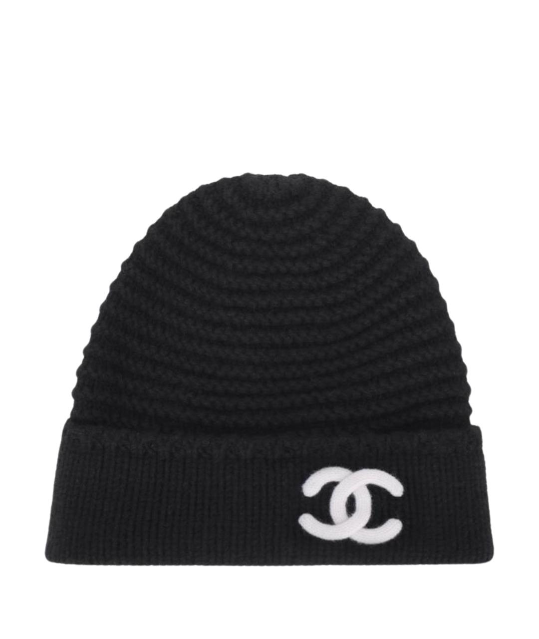 CHANEL Черная шапка, фото 1