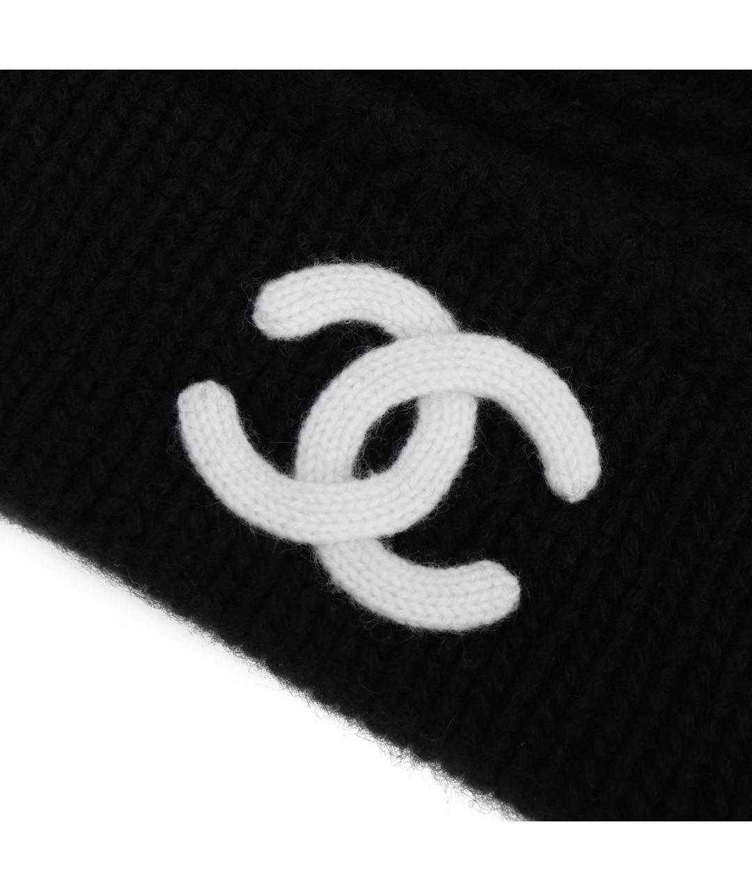 CHANEL Черная шапка, фото 4