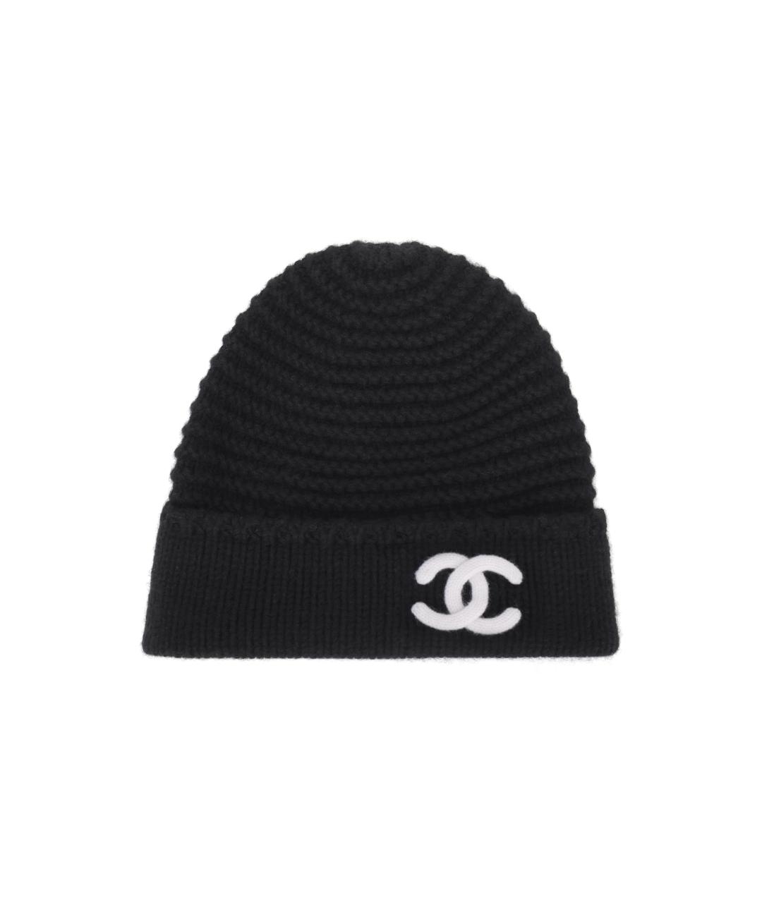 CHANEL Черная шапка, фото 5