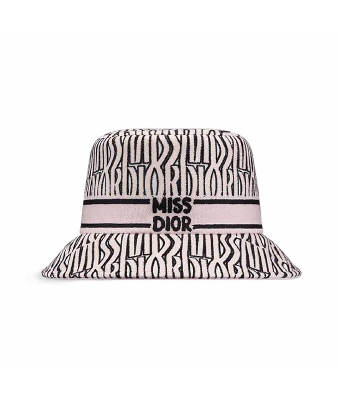 CHRISTIAN DIOR Розовая хлопковая панама, фото 5