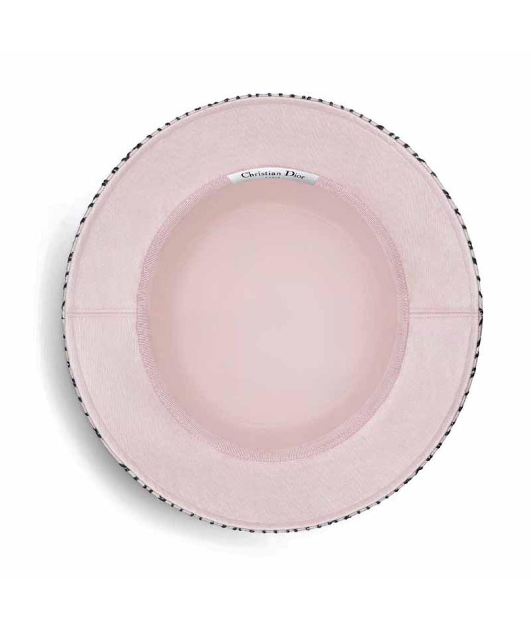 CHRISTIAN DIOR Розовая хлопковая панама, фото 4