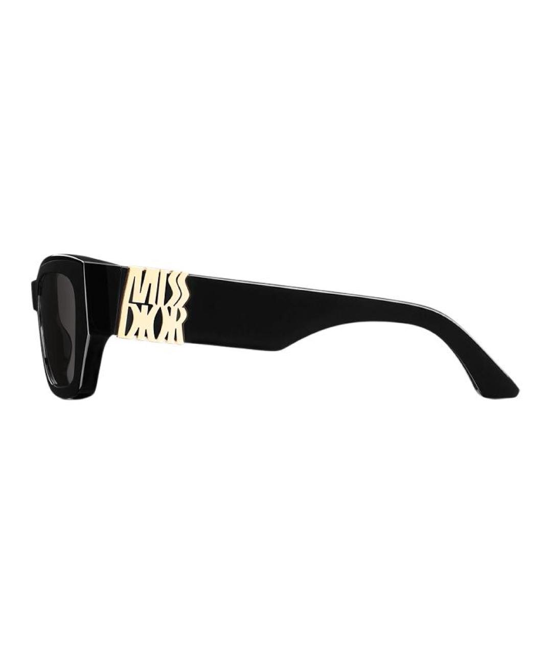 CHRISTIAN DIOR Черные пластиковые солнцезащитные очки, фото 3