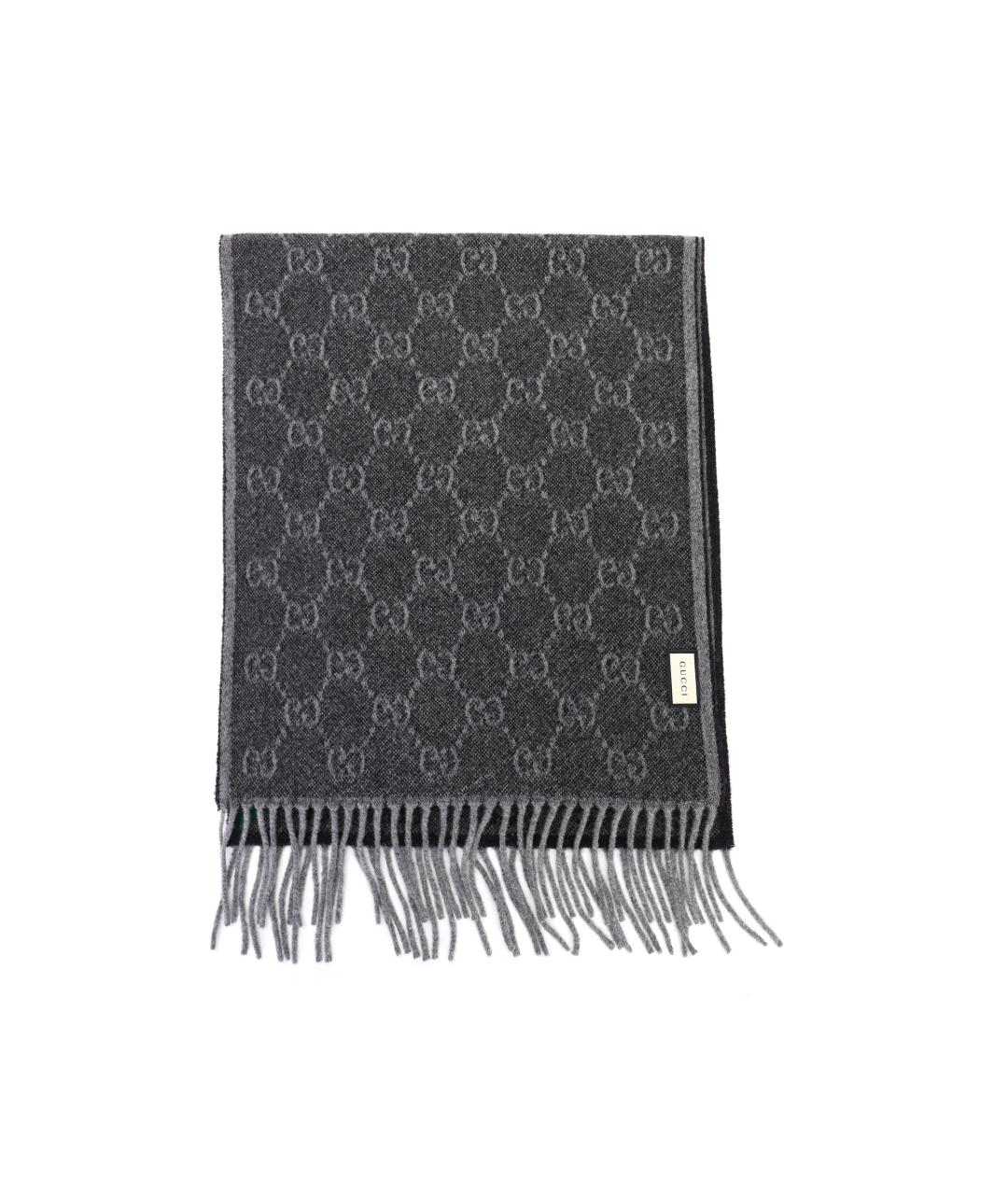 GUCCI Серый шарф, фото 3