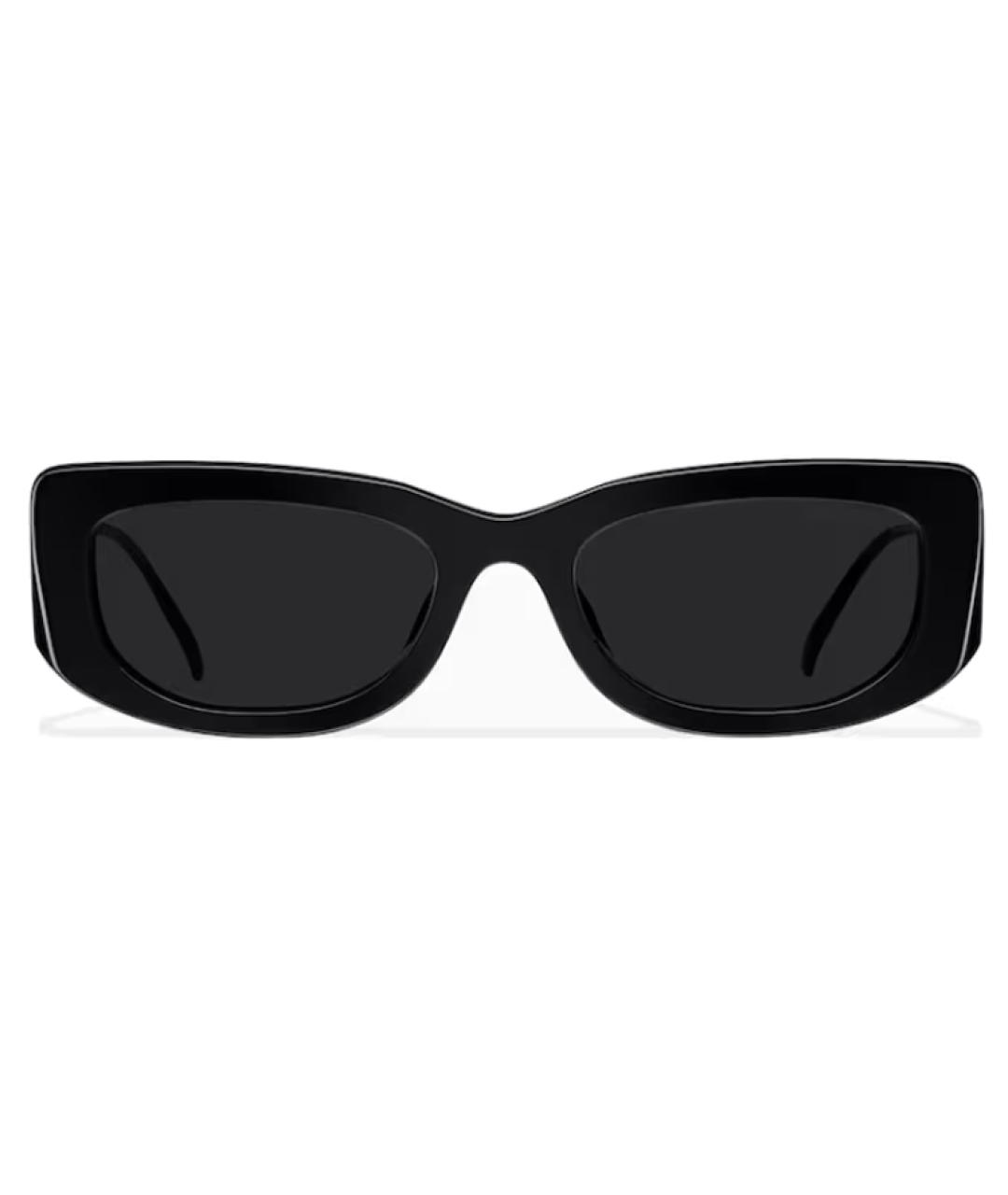 PRADA Черные пластиковые солнцезащитные очки, фото 1