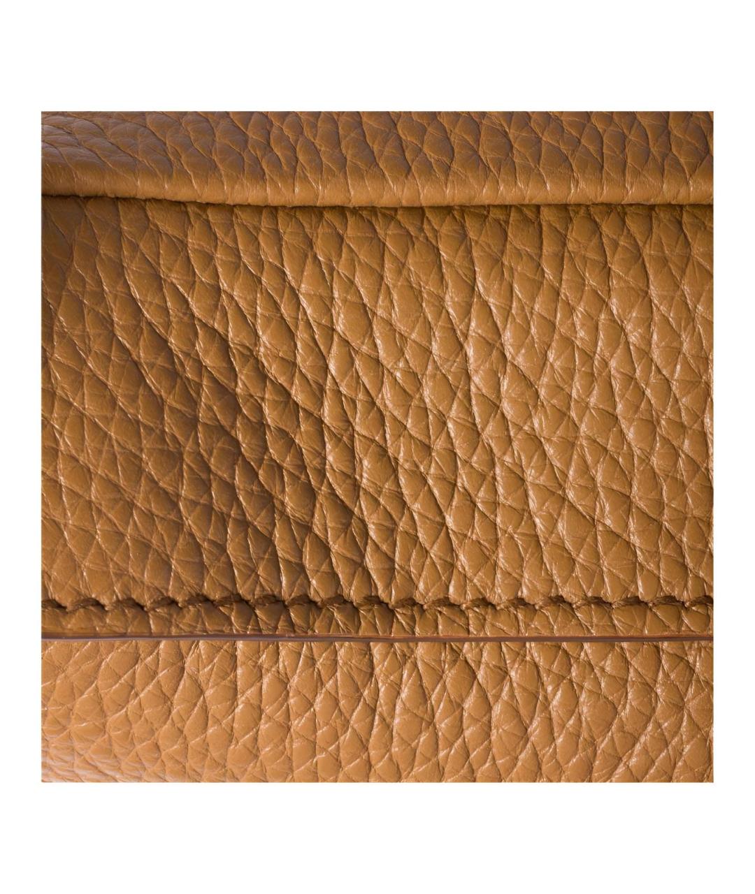 MIU MIU Коричневая кожаная сумка через плечо, фото 4