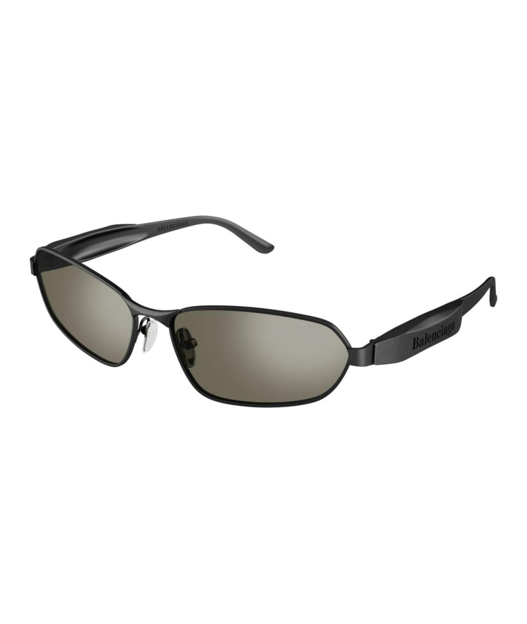BALENCIAGA Черные пластиковые солнцезащитные очки, фото 1