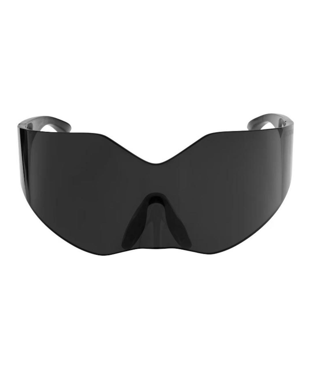 BALENCIAGA Черные пластиковые солнцезащитные очки, фото 2