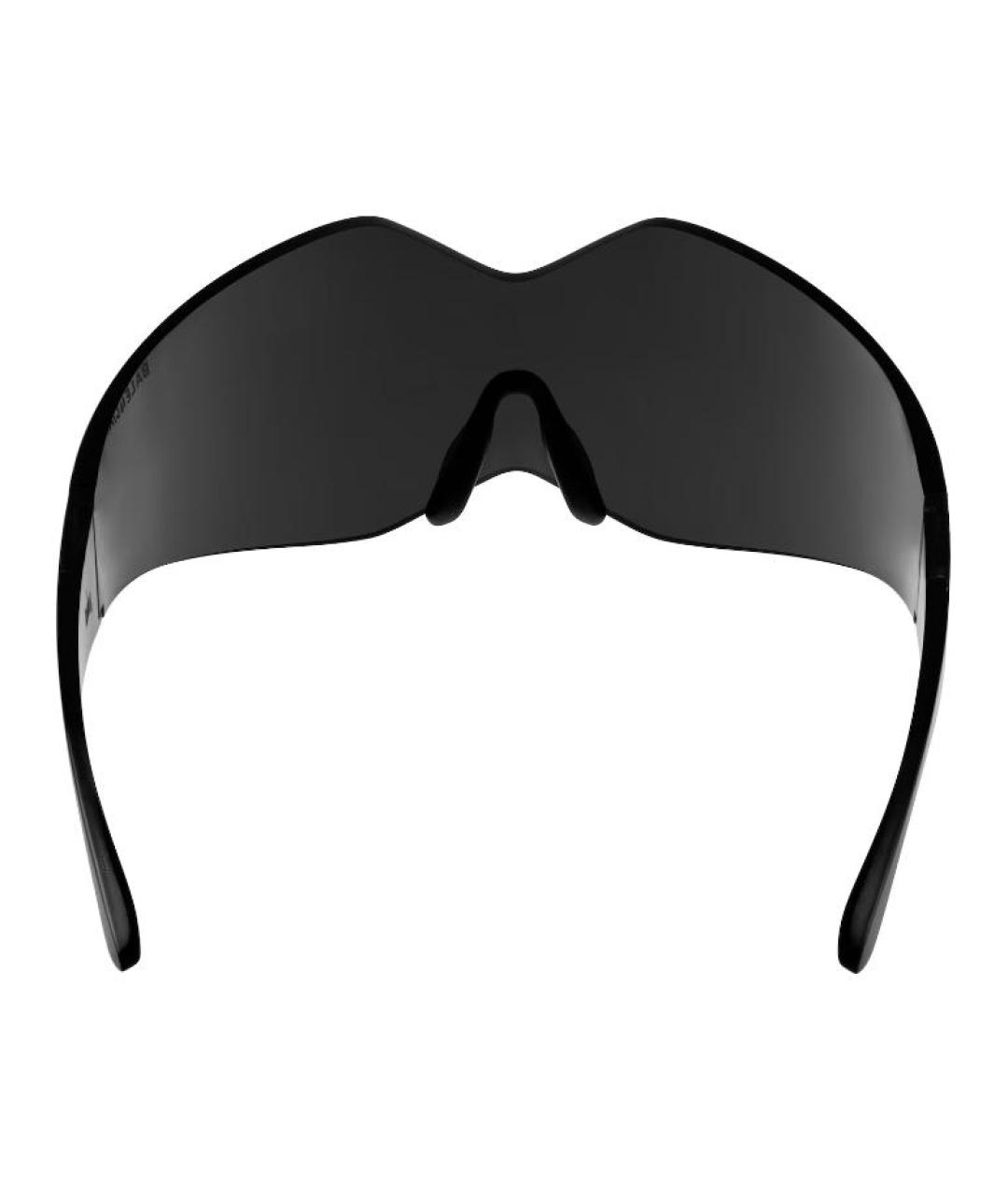 BALENCIAGA Черные пластиковые солнцезащитные очки, фото 4