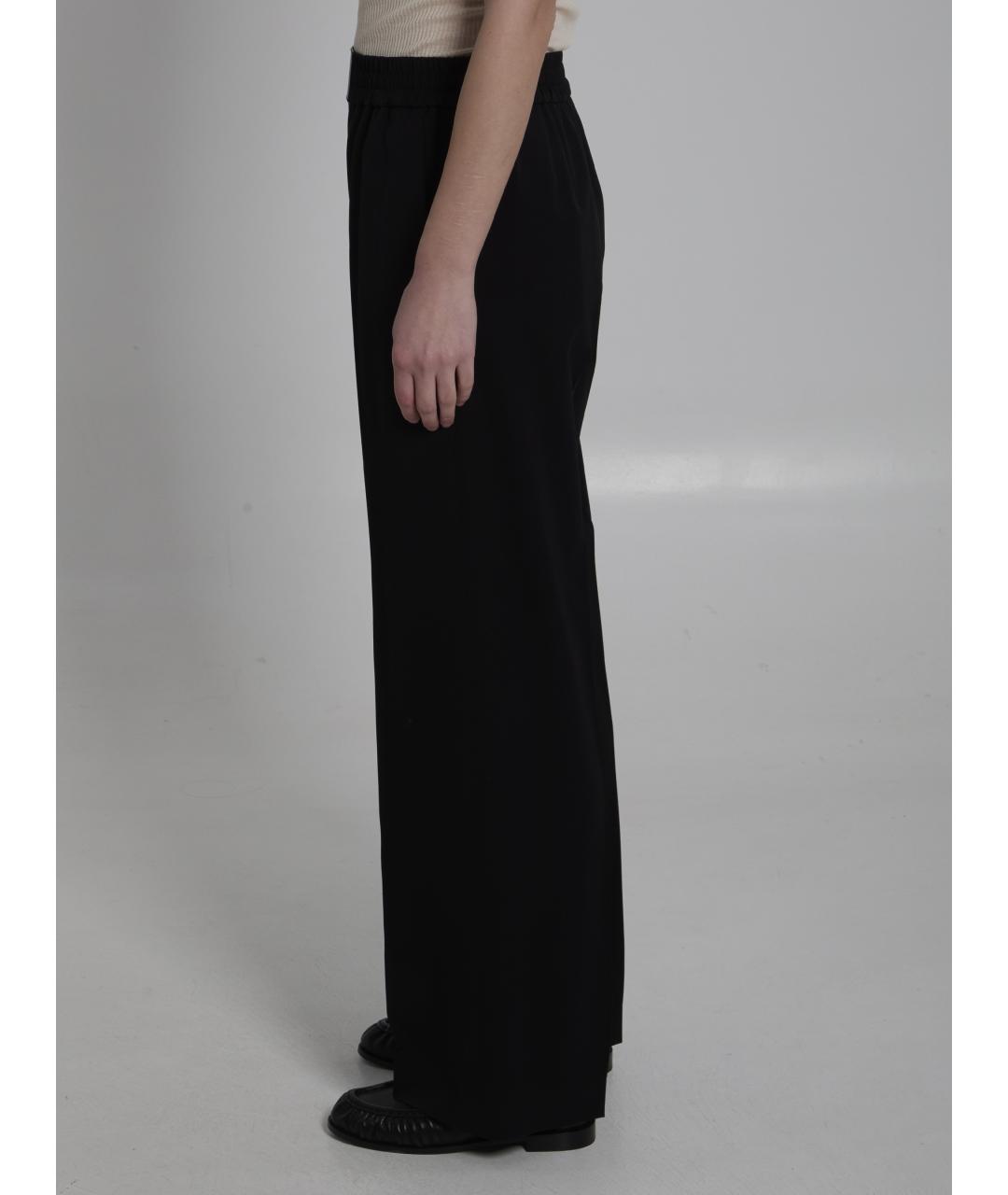 CELINE Черные шерстяные прямые брюки, фото 3