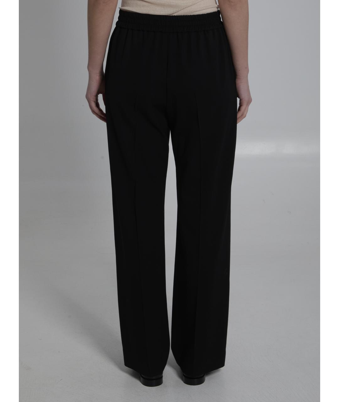 CELINE Черные шерстяные прямые брюки, фото 4