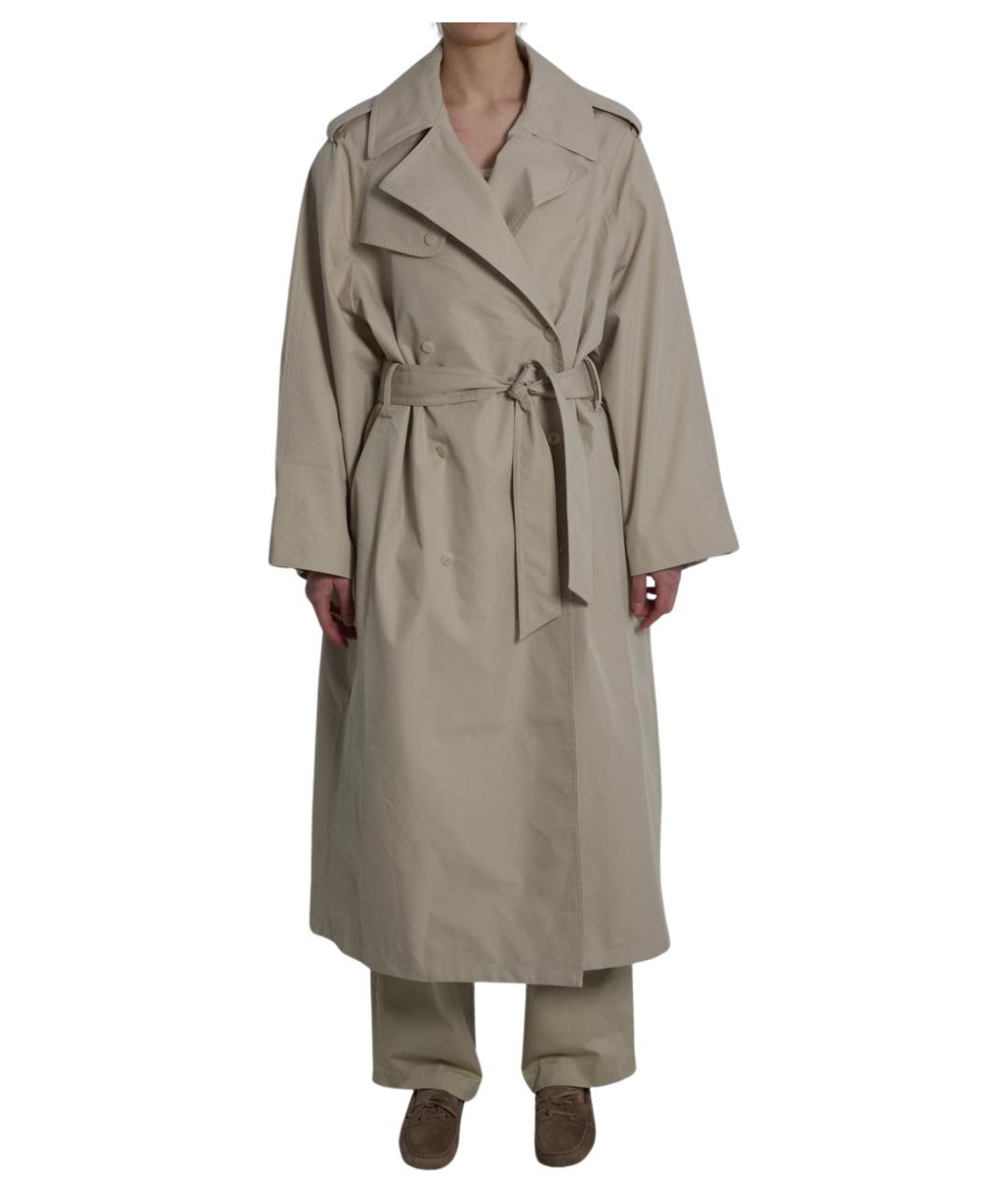THE FRANKIE SHOP Бежевый хлопковый тренч/плащ, фото 1