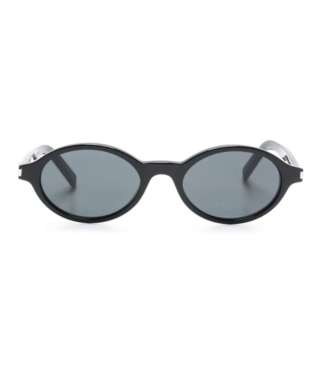 SAINT LAURENT Черные пластиковые солнцезащитные очки, фото 2