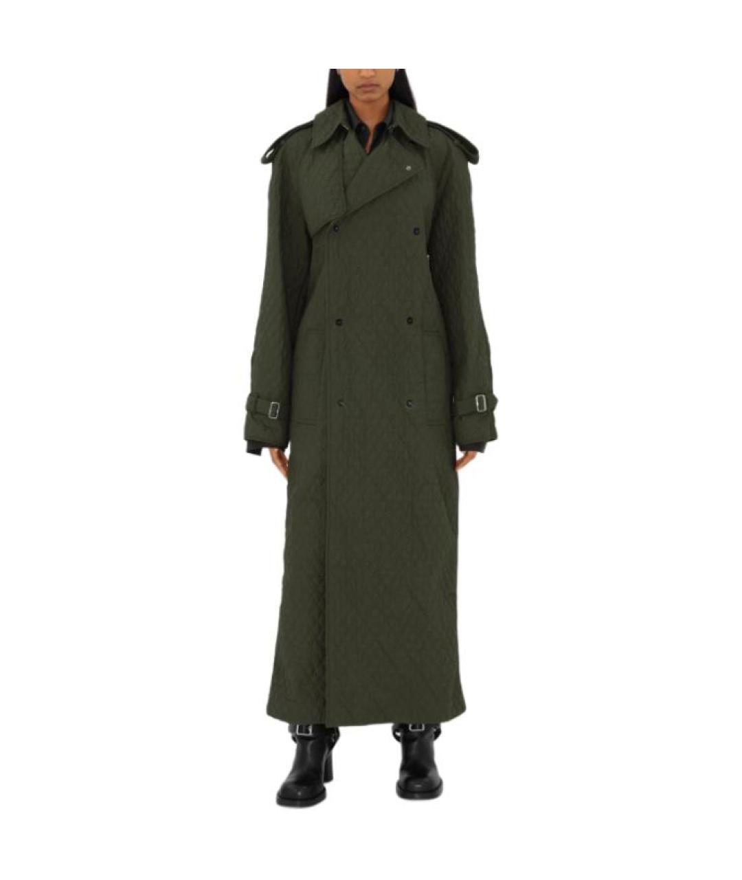BURBERRY Зеленый тренч/плащ, фото 4