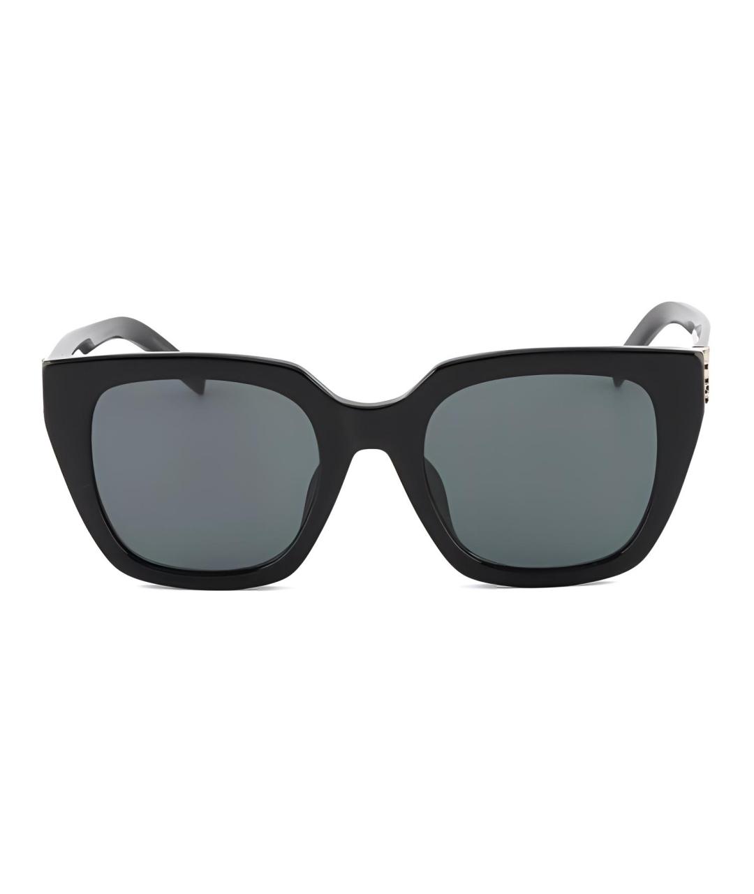 SAINT LAURENT Черные пластиковые солнцезащитные очки, фото 2