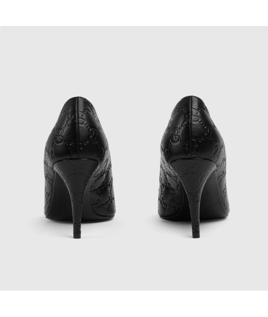 GUCCI Черные кожаные туфли, фото 4