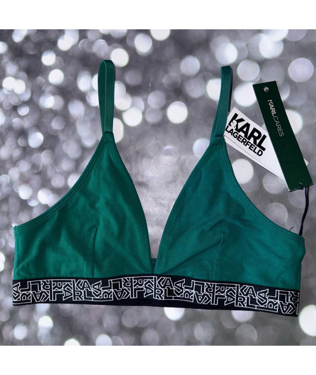 KARL LAGERFELD Зеленый бюстгалтеры, фото 2