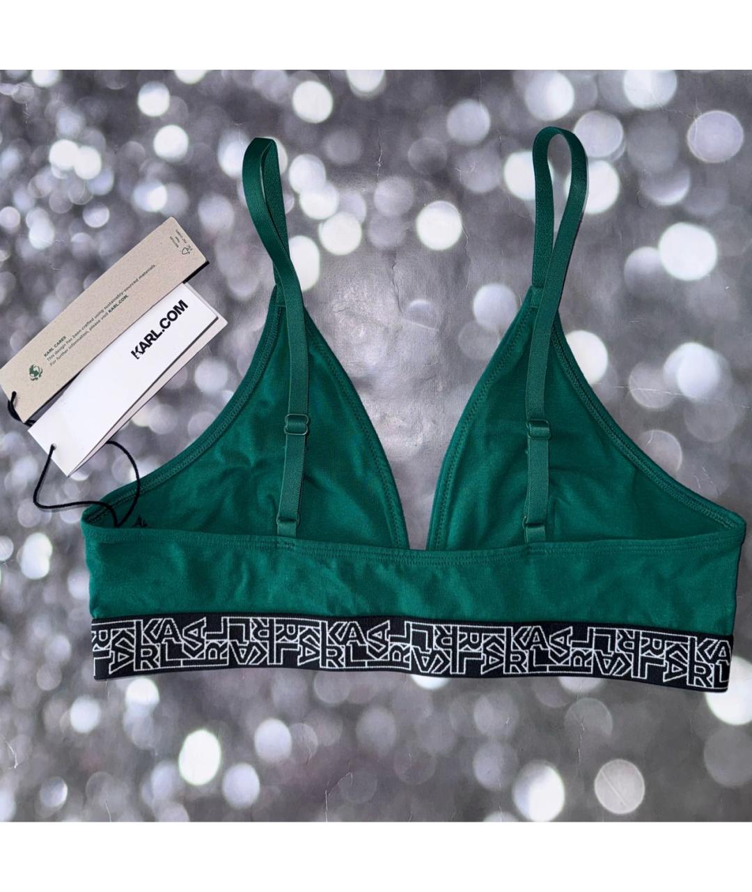 KARL LAGERFELD Зеленый бюстгалтеры, фото 3