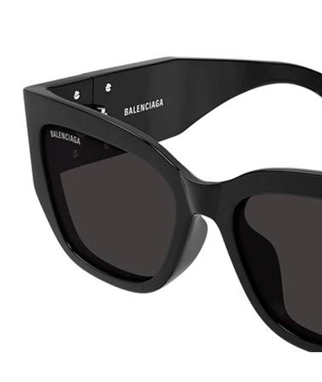 BALENCIAGA Черные пластиковые солнцезащитные очки, фото 2