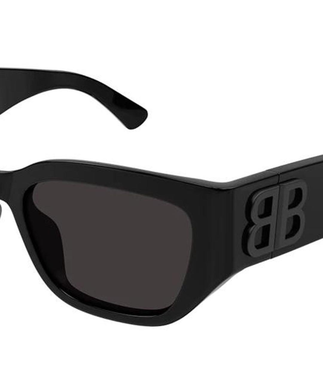 BALENCIAGA Черные пластиковые солнцезащитные очки, фото 3