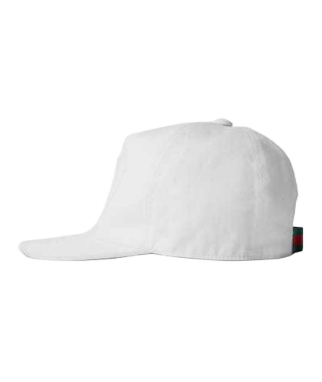 GUCCI Белая хлопковая кепка, фото 2