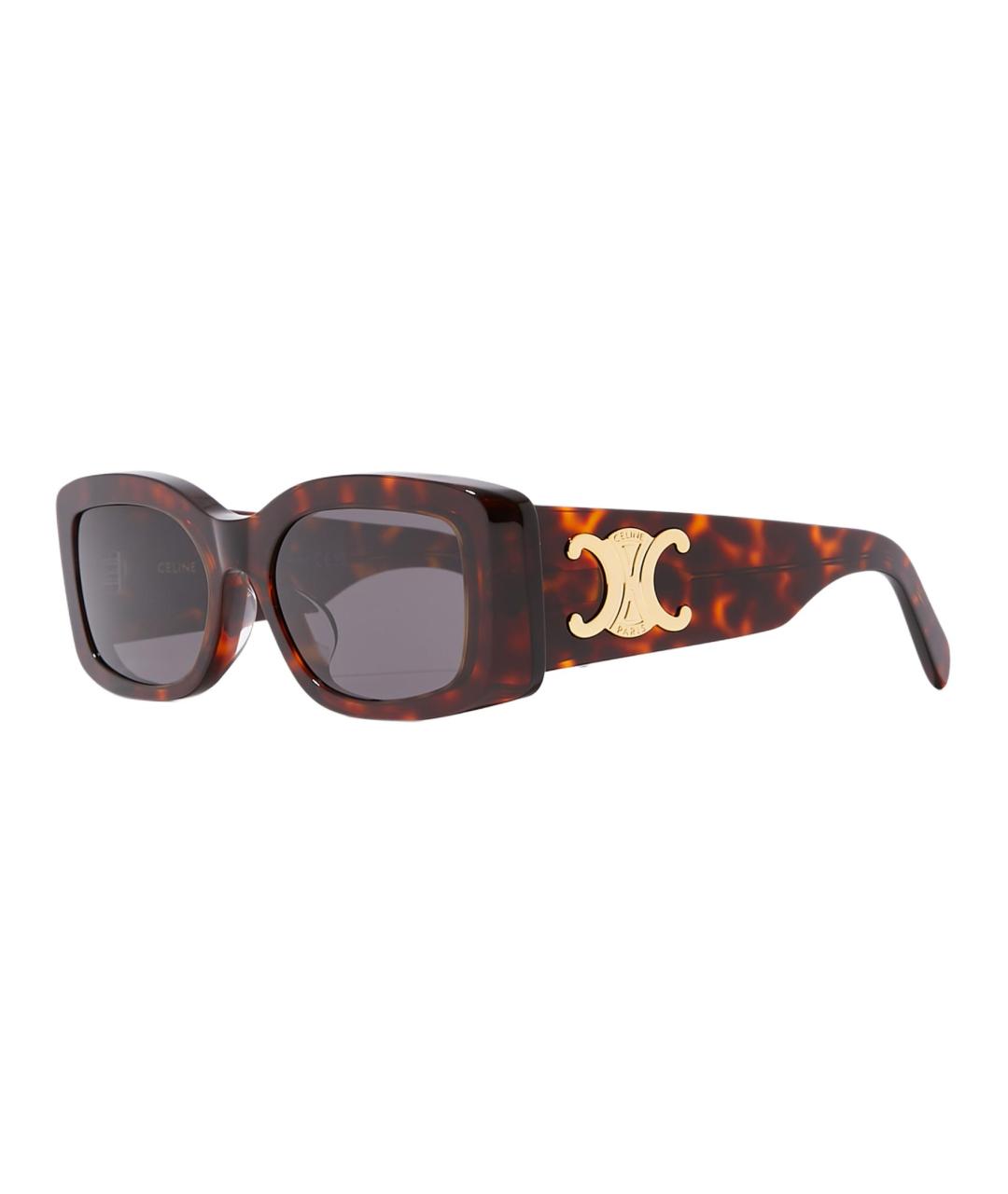 CELINE Коричневые солнцезащитные очки, фото 1