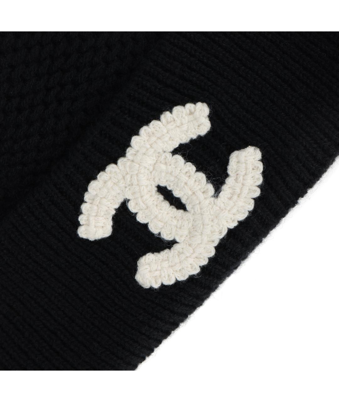 CHANEL Черная шапка, фото 4