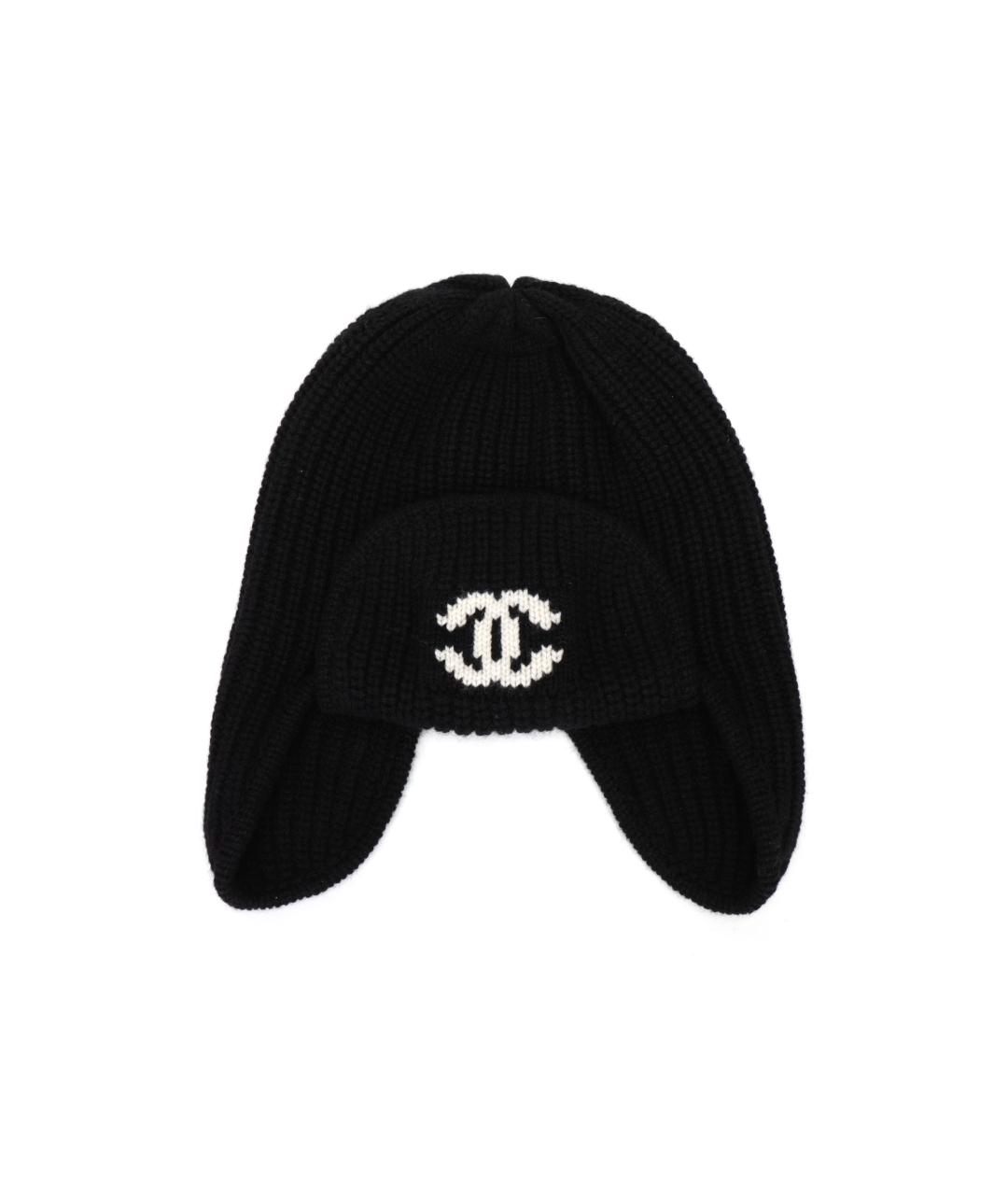 CHANEL Черная шапка, фото 4